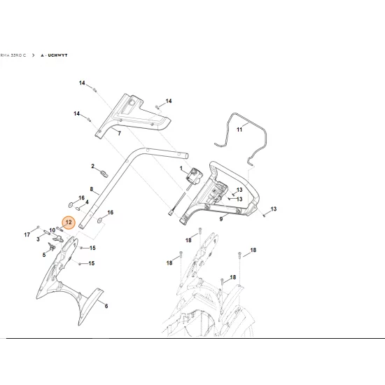 STIHL Śruba z łbem walcowym M8x40 9037 319 1901